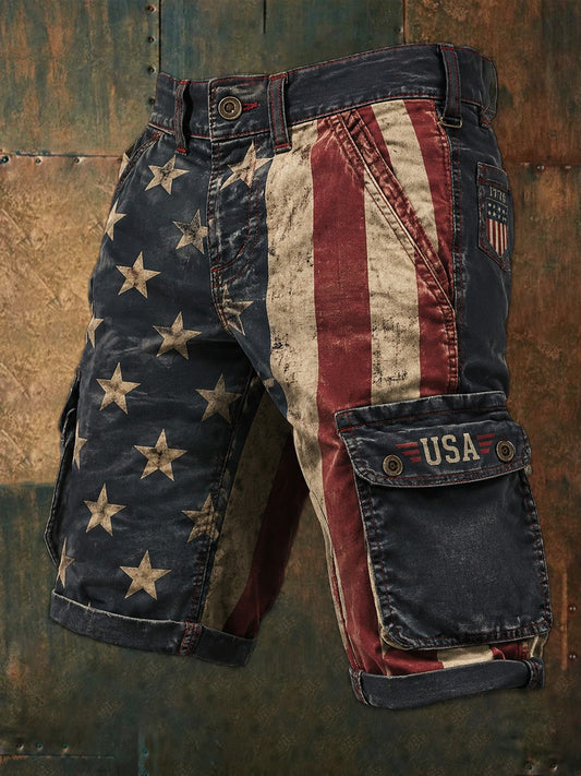 Men's Independence Day Printed Shorts