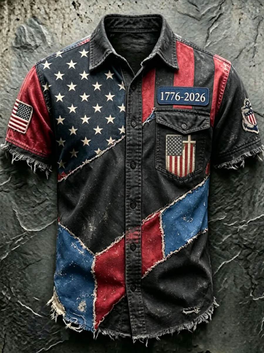 Men'S Anniversary National Print Shirt