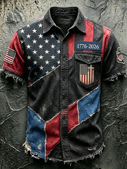 Men'S Anniversary National Print Shirt