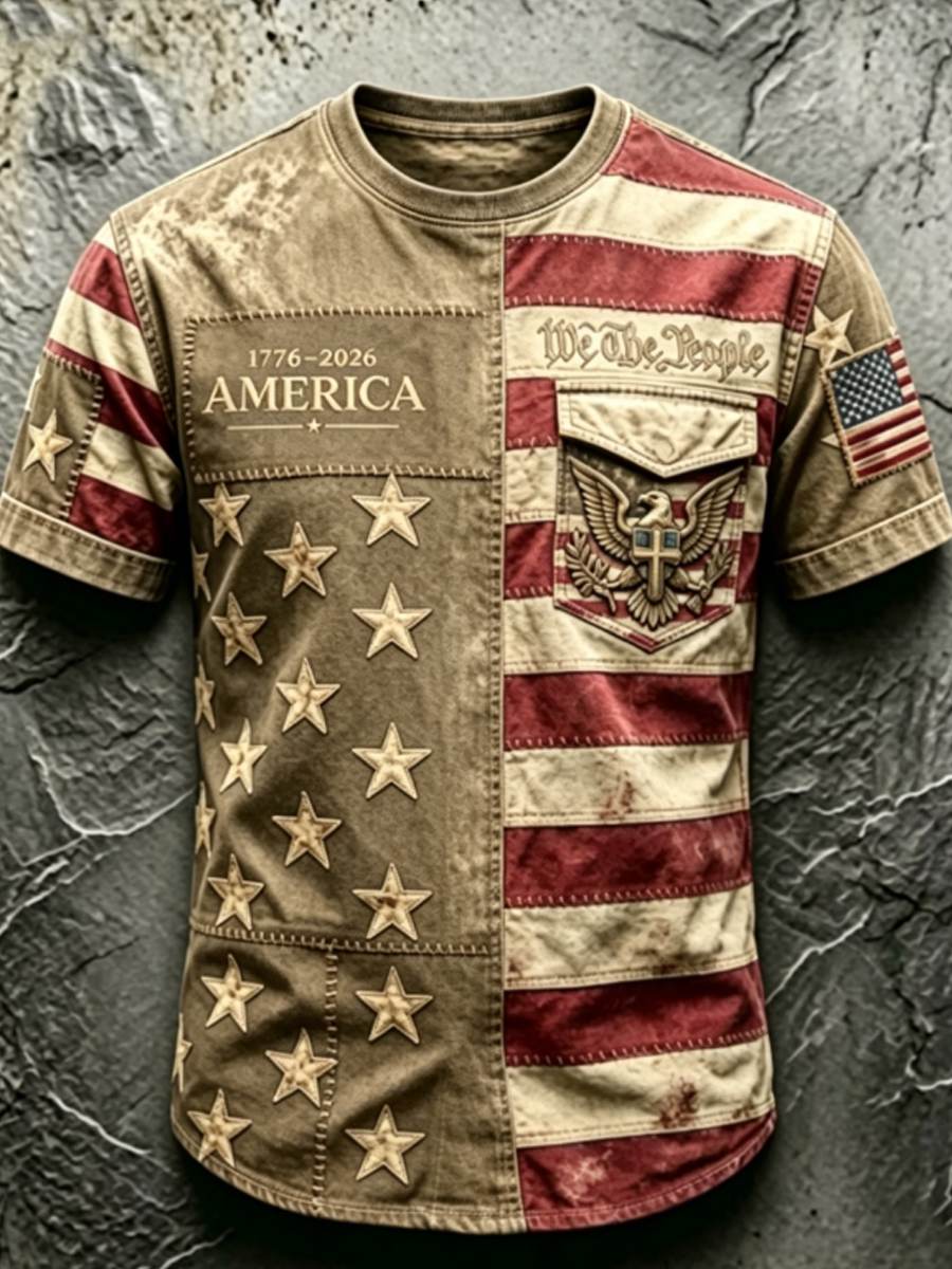 Men's Anniversary National Faith Print Tee