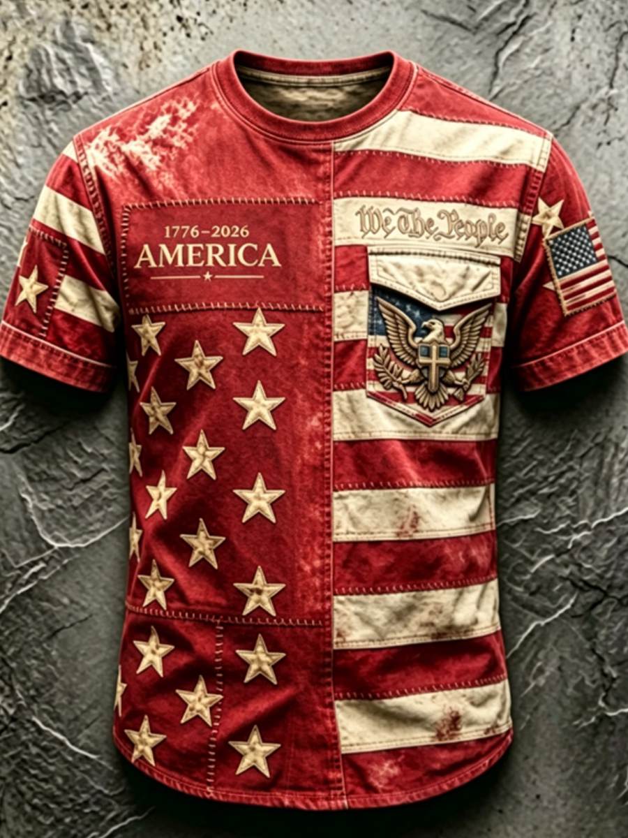 Men's Anniversary National Faith Print Tee