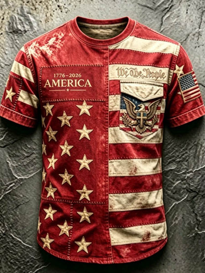 Men's Anniversary National Faith Print Tee