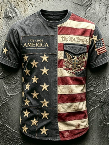 Men's Anniversary National Faith Print Tee
