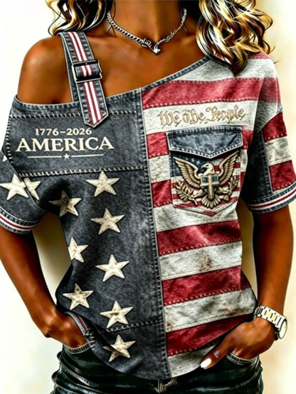 Women's Anniversary National Faith Print Shirt