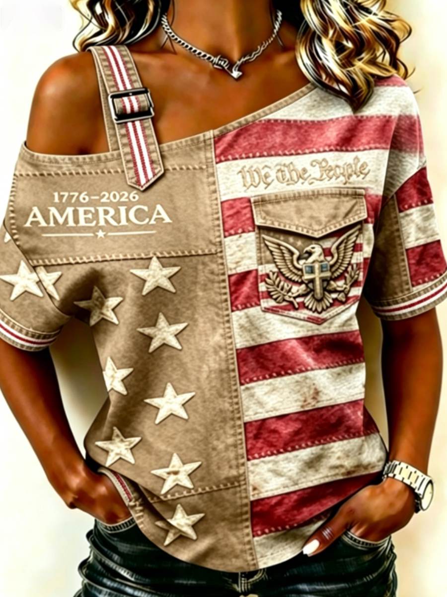 Women's Anniversary National Faith Print Shirt