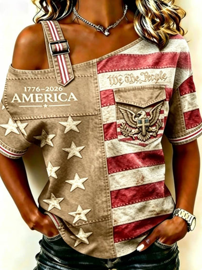 Women's Anniversary National Faith Print Shirt
