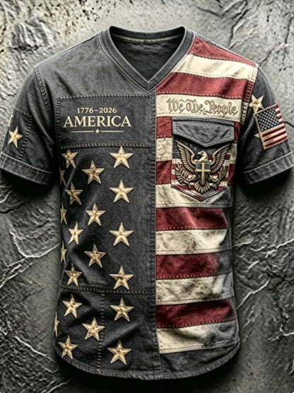 Men's Anniversary National Faith Print Tee