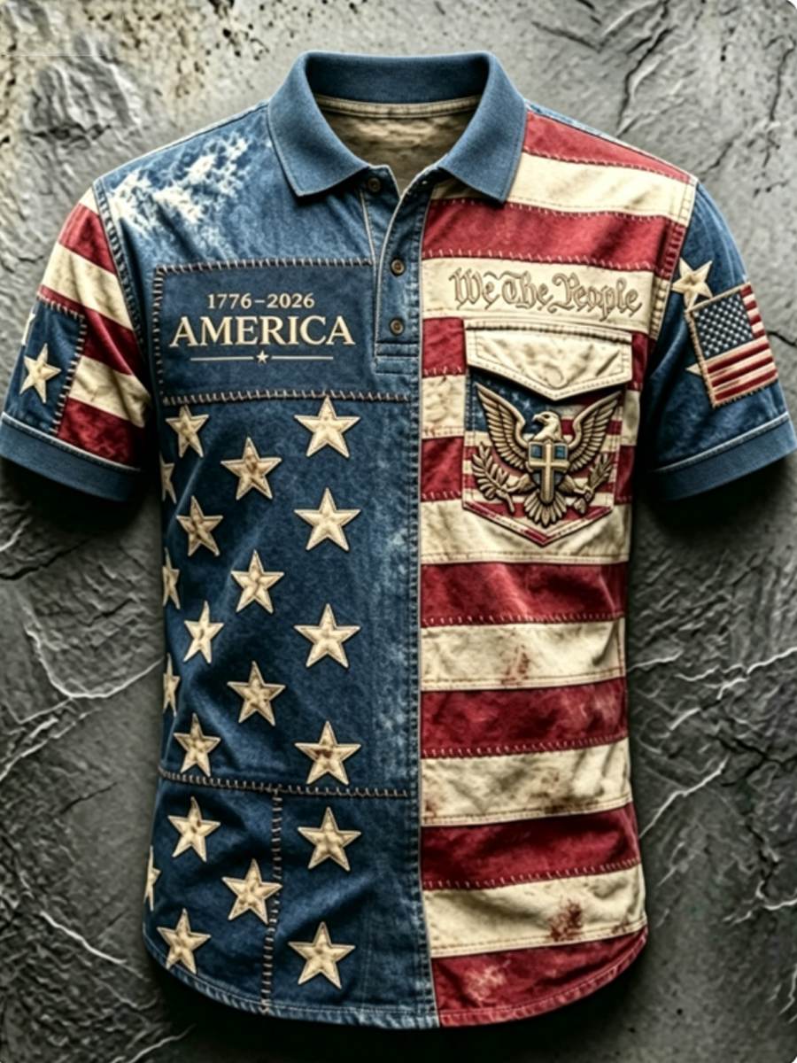 Men's Anniversary National Faith Print Shirt