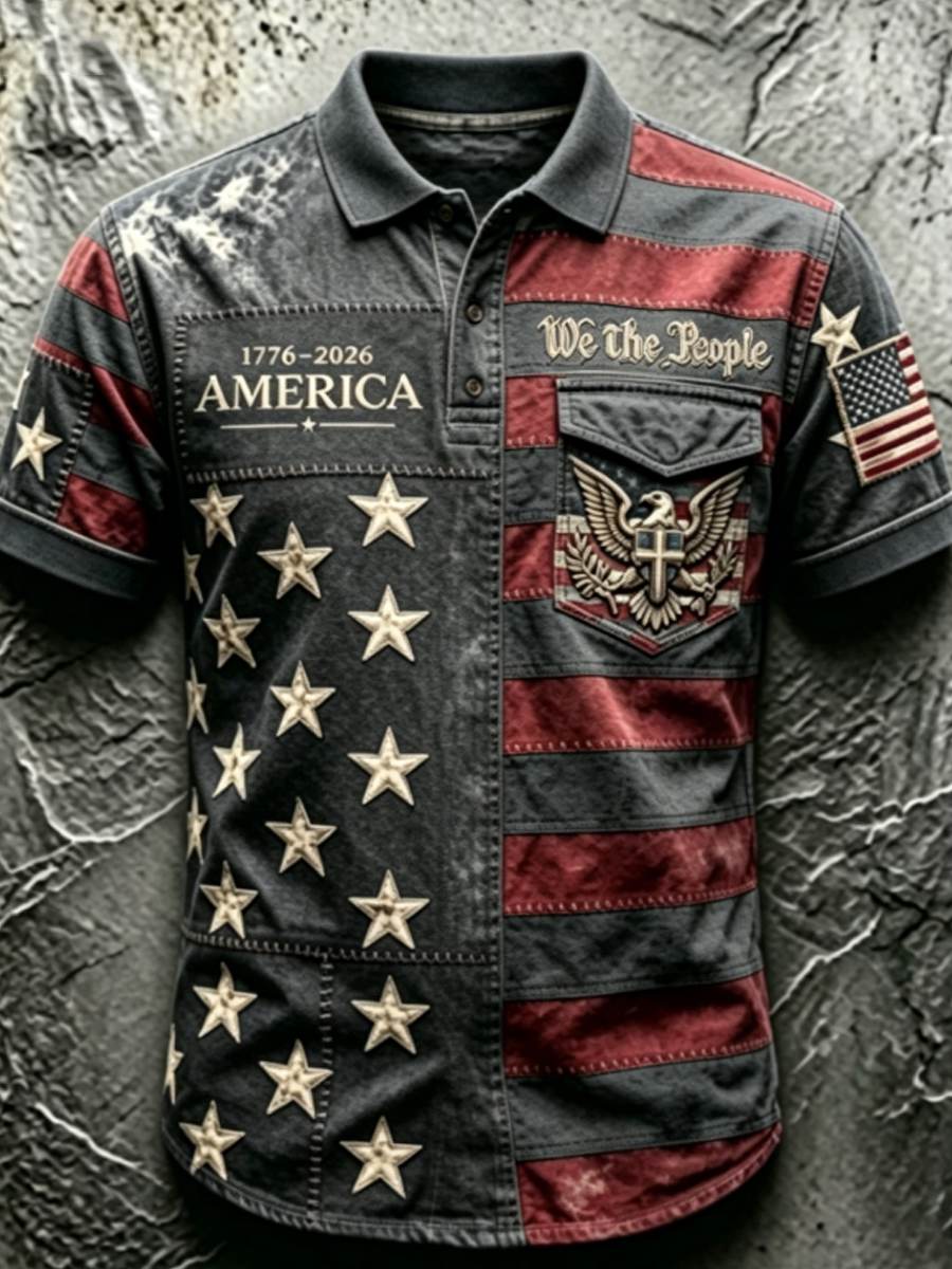Men's Anniversary National Faith Print Shirt