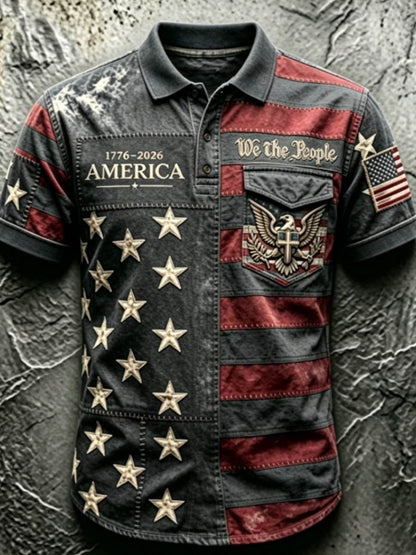 Men's Anniversary National Faith Print Shirt