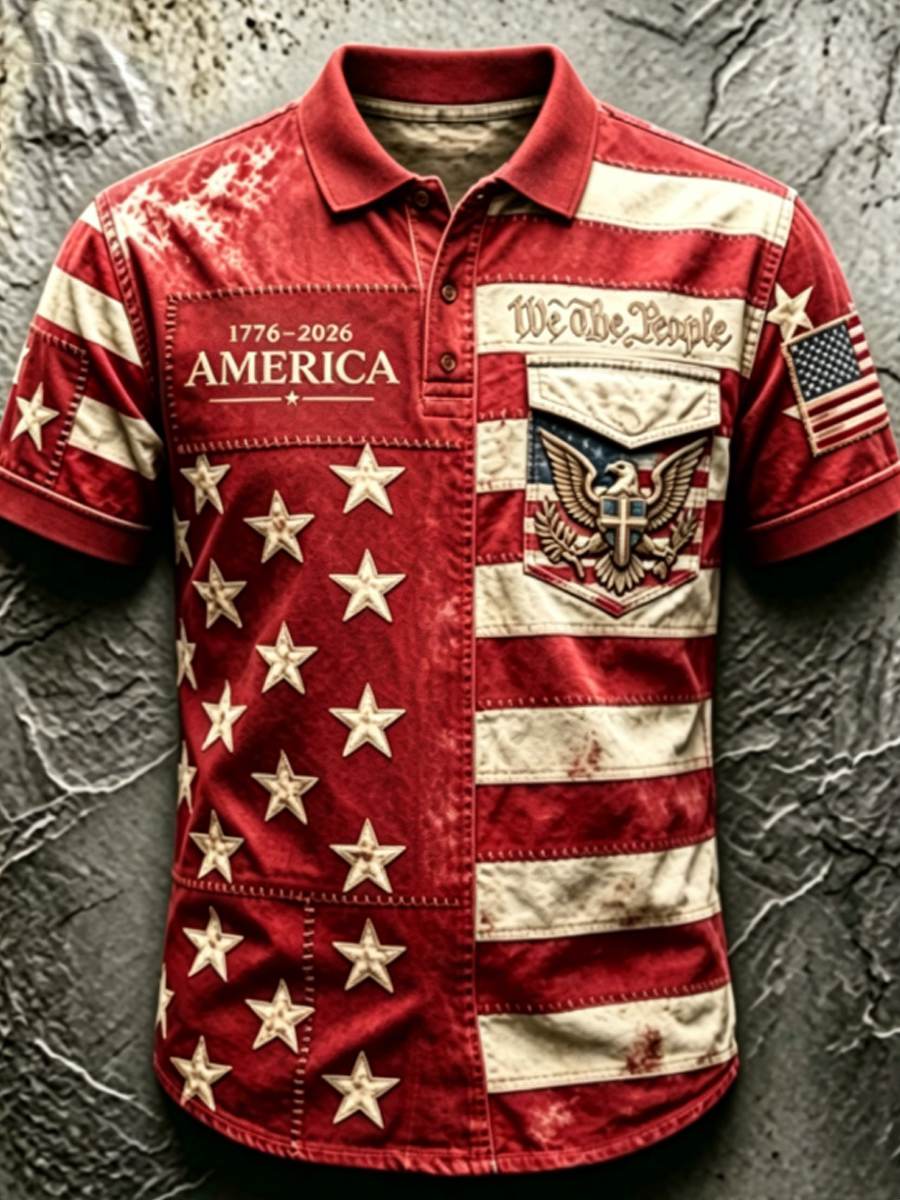 Men's Anniversary National Faith Print Shirt