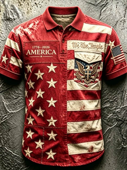 Men's Anniversary National Faith Print Shirt