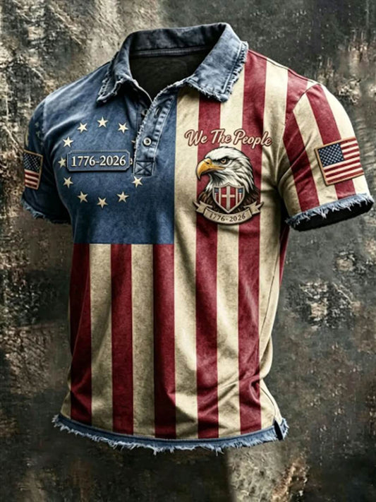 Men's 250Th Anniversary National Faith Print Shirt