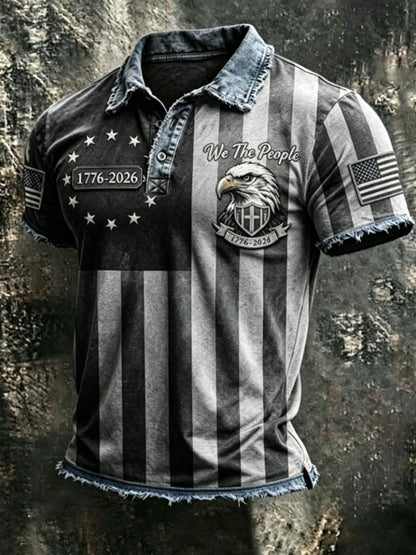 Men's Anniversary National Faith Print Shirt