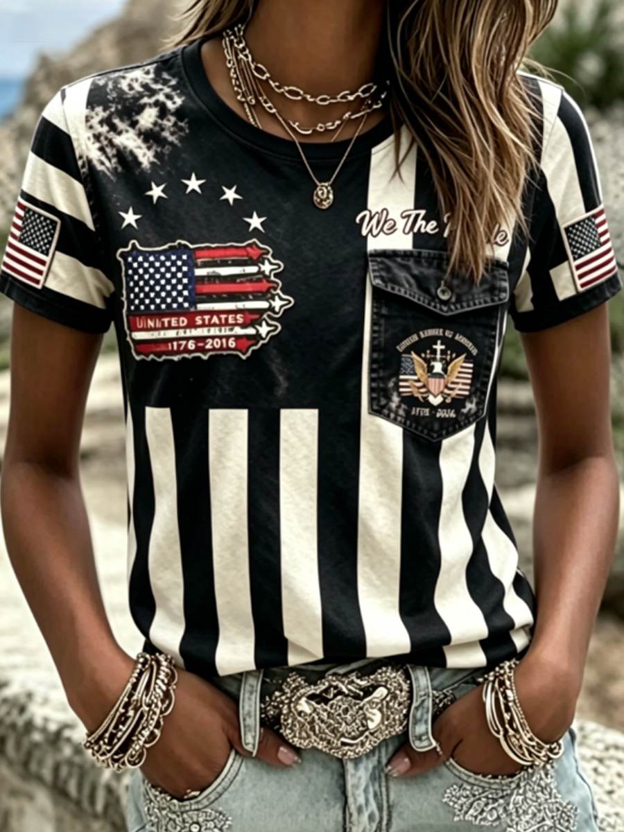 Women's Anniversary National Faith Print T-shirt