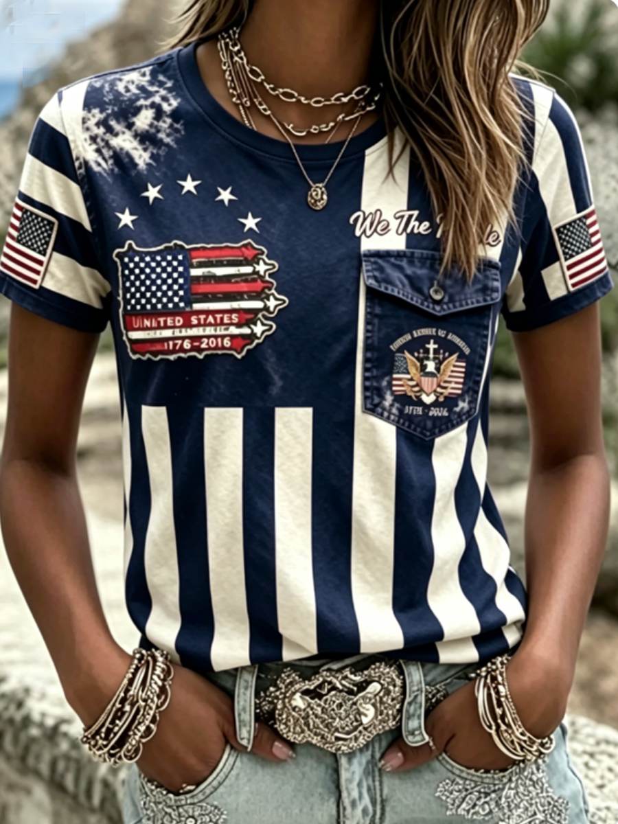 Women's Anniversary National Faith Print T-shirt