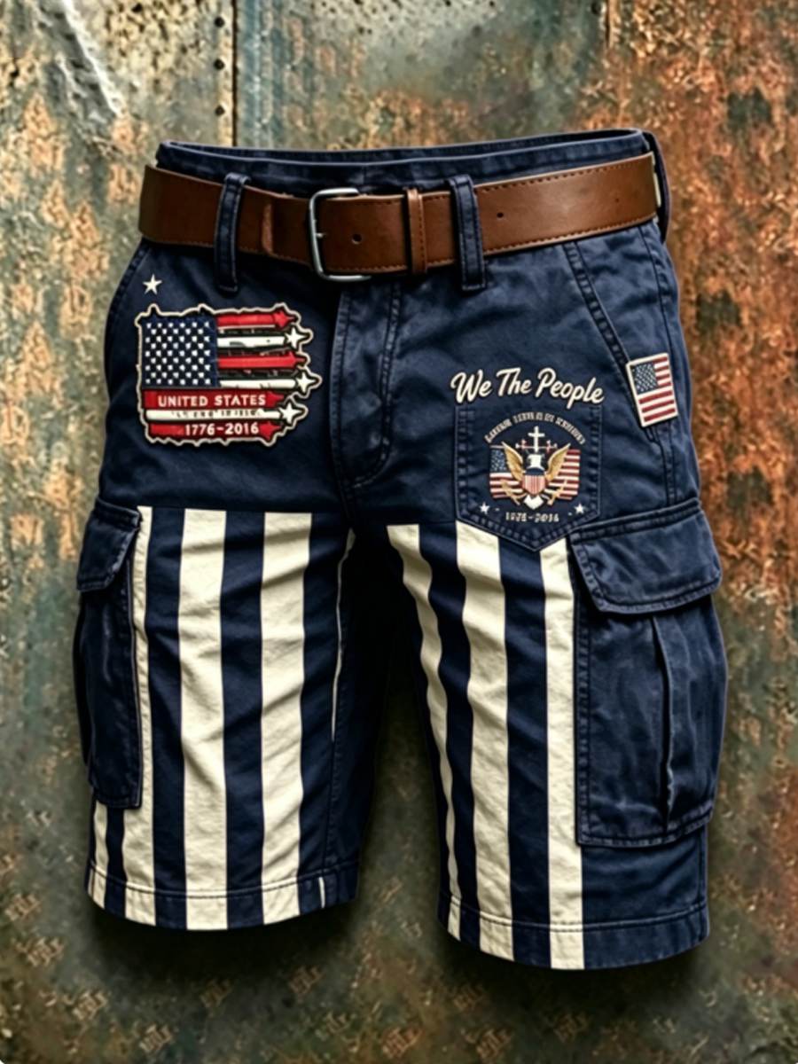 Men's Anniversary National Faith Print shorts