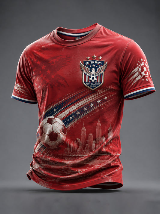 Men's USA Football Printed T-shirt