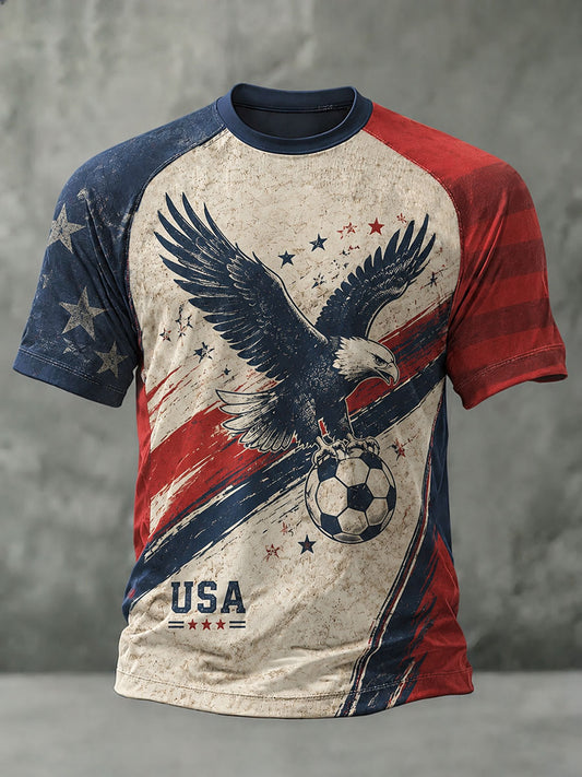 Men's USA Football Printed T-Shirt