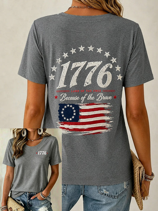 Women's  Independence Day Print Casual Tee