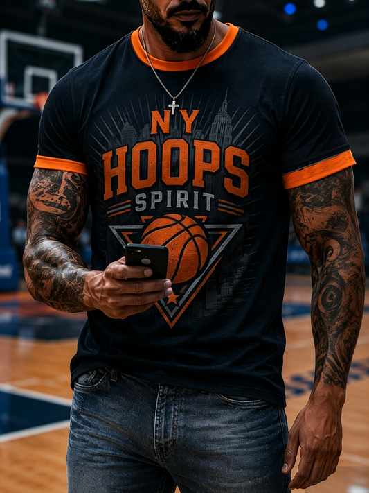 Men's Gift For Basketball Fans Print short sleeves t-shirt
