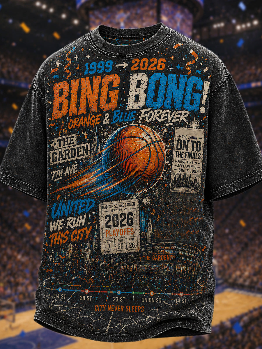 Men's Gift For Basketball Fans Print Casual Tee