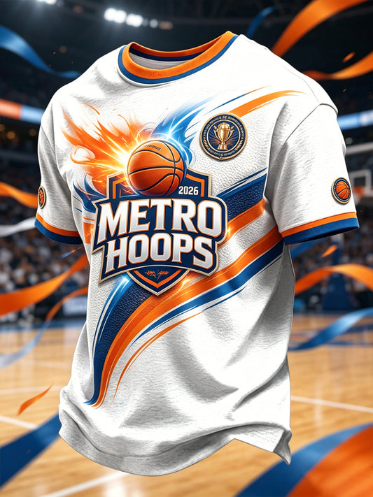 Men's Classic Basketball Fan Graphic T-shirt