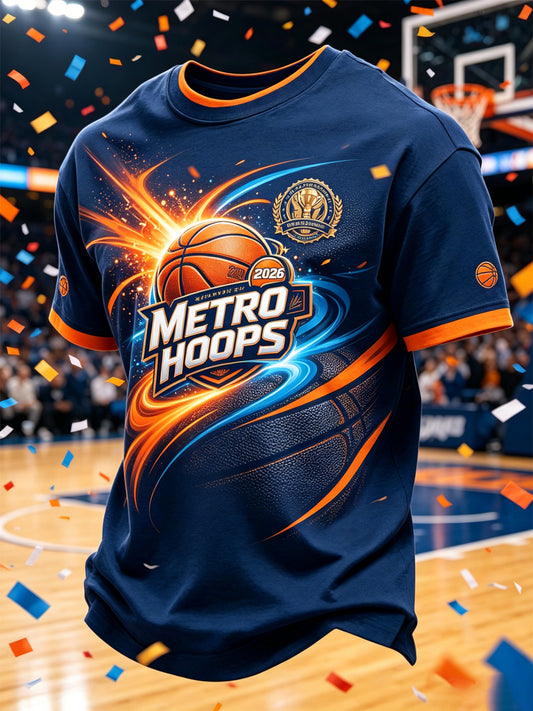 Men's Classic Basketball Fan Graphic T-shirt