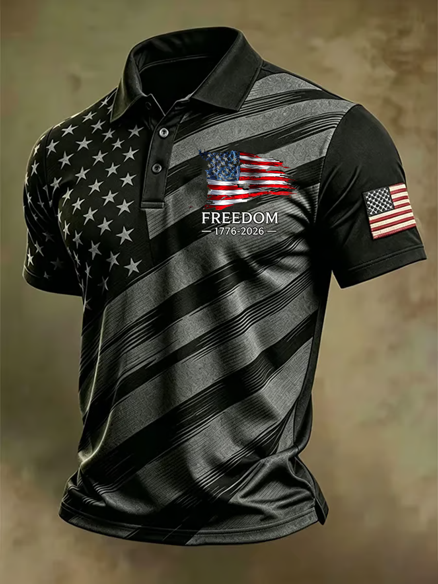 Men's USA Printed polo shirt