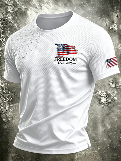 Men's USA Printed short sleeves t-shirt