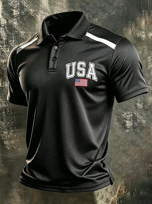 Men's USA Printed polo shirt