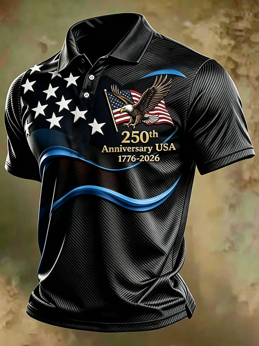 Men's USA Printed polo shirt