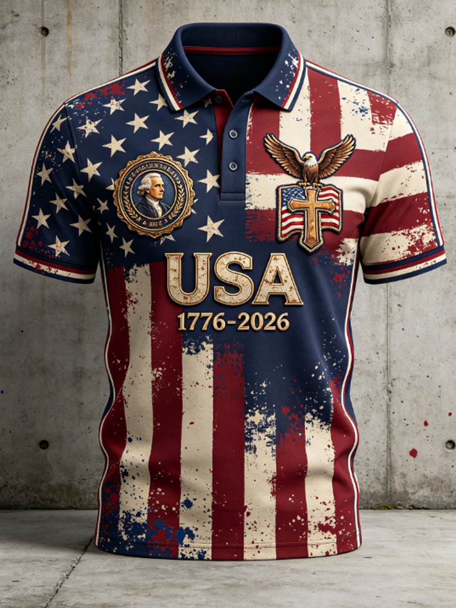 Men's USA 1776-2026 Independence Day FAITH shirt
