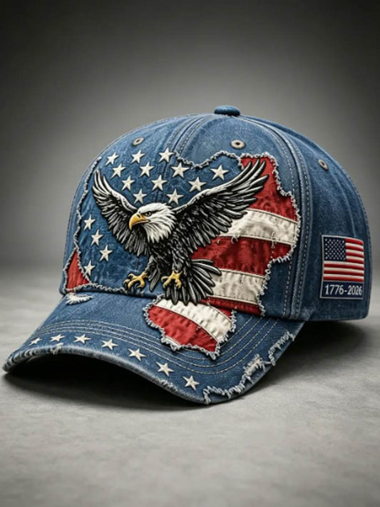 Unisex America Floral Flag Unisex Hats