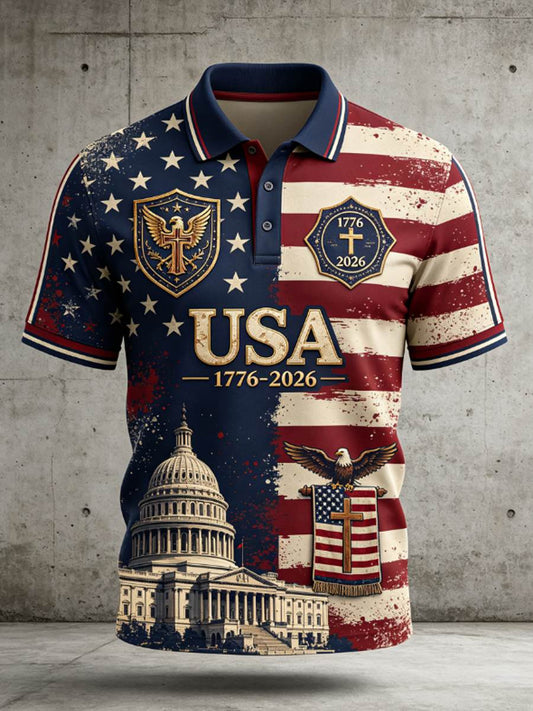 Men's USA 1776-2026 Independence Day FAITH shirt
