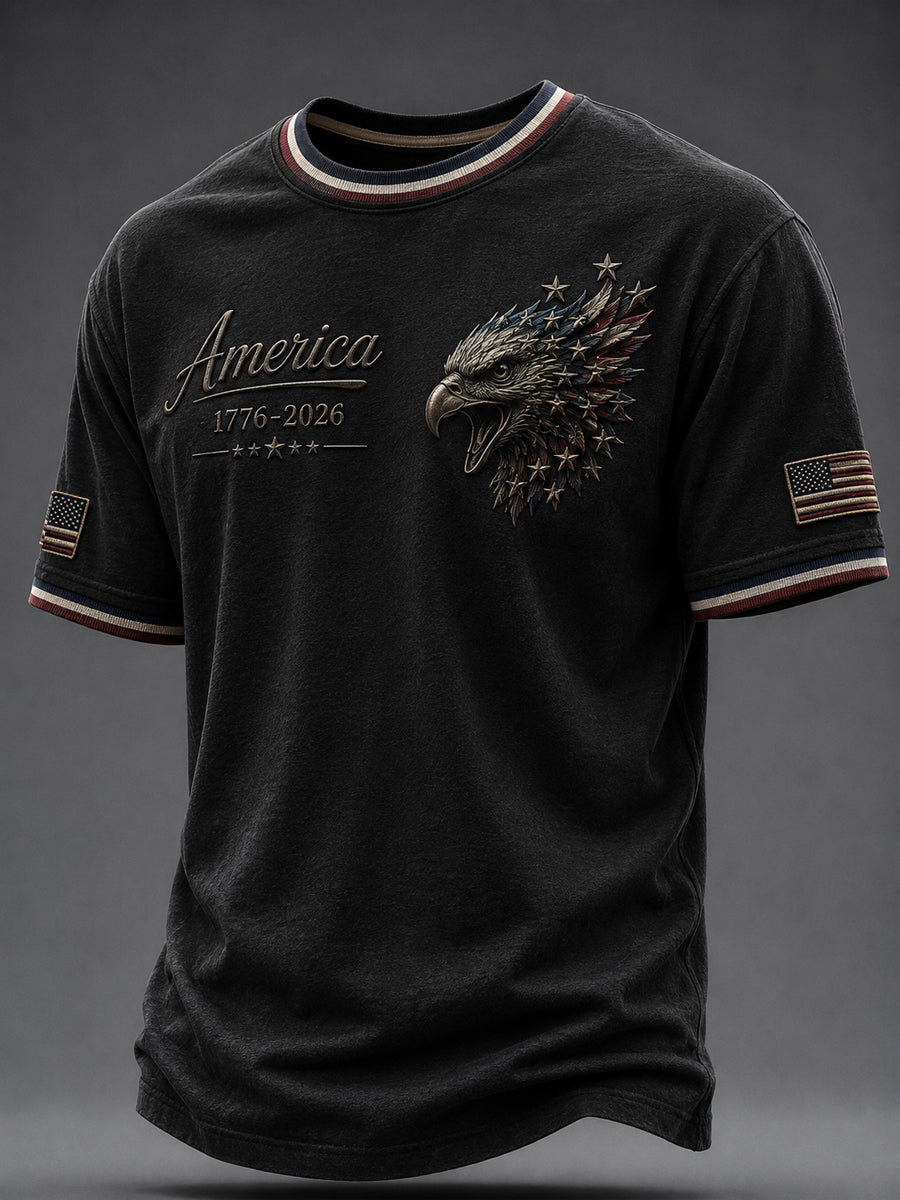 Men's America Printed T-shirt