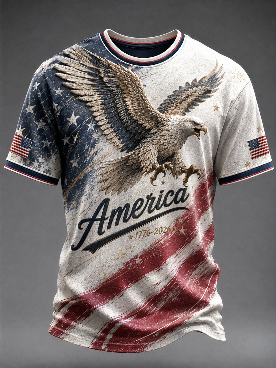 Men's America Printed T-shirt