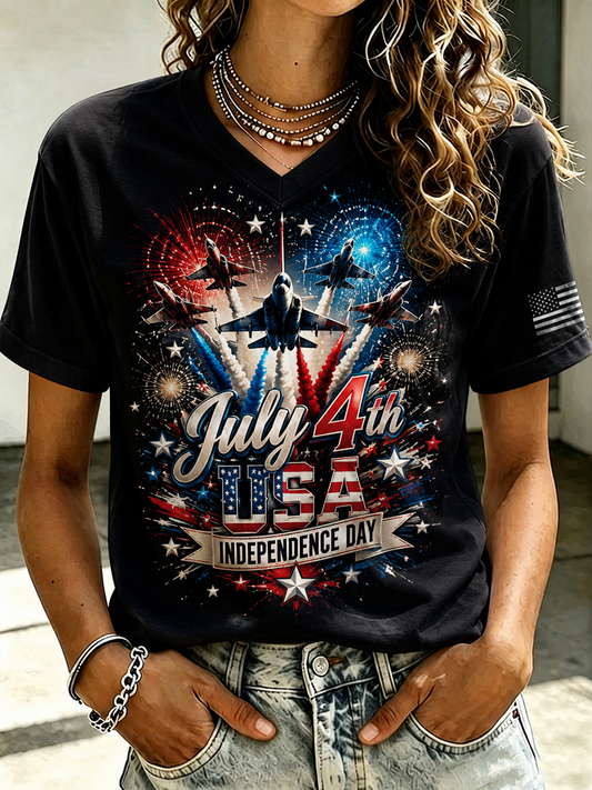 Women's INDEPENDENCE DAY short-sleeved T-shirt