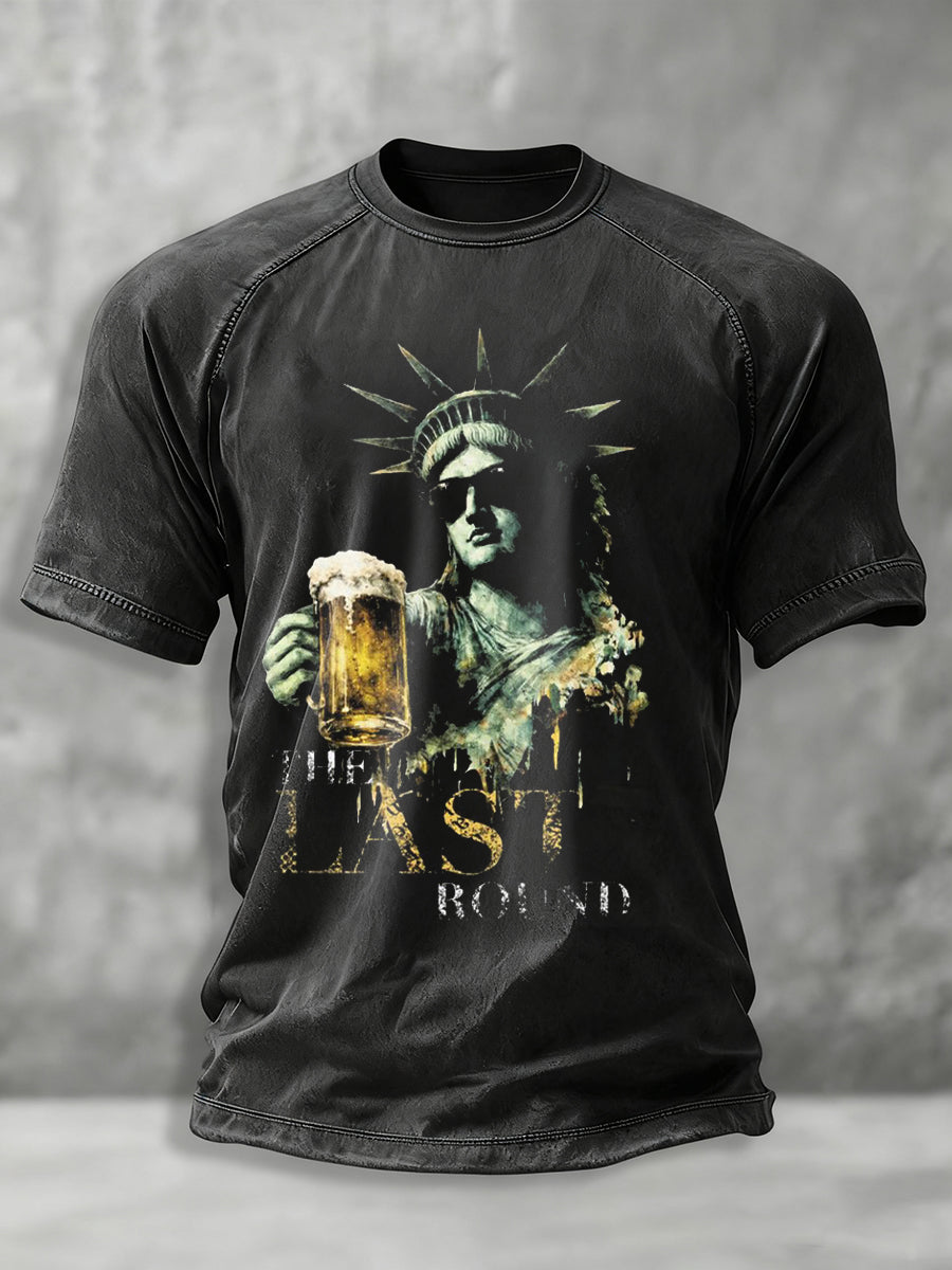 Men's 4th of July Funny Beer T-shirt