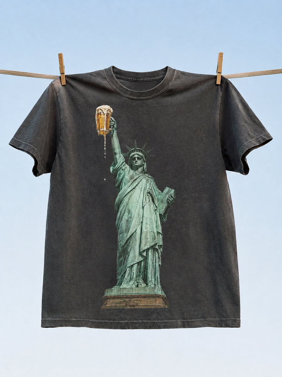 Men's 4th of July Funny Beer T-shirt