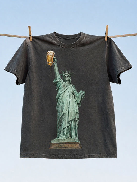 Men's 4th of July Funny Beer T-shirt