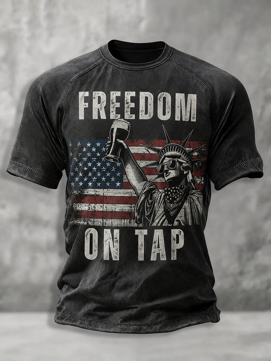 Men's 4th of July Funny Beer T-shirt