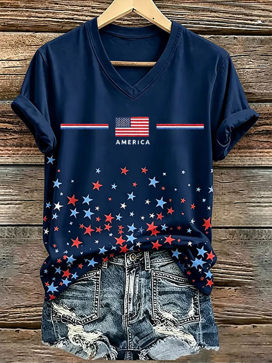 Women's Independence Day Short-sleeved T-shirt