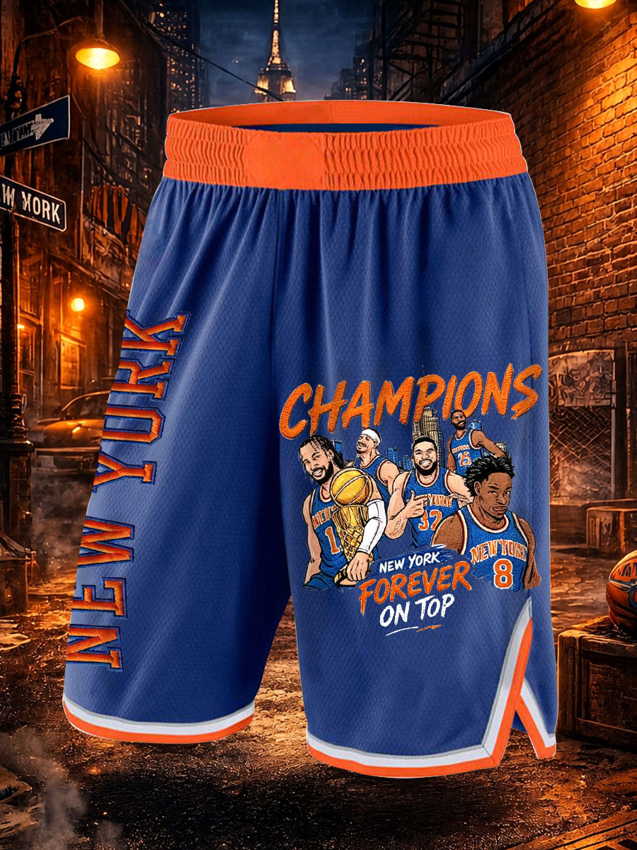 Men's Basketball Print Casual Shorts