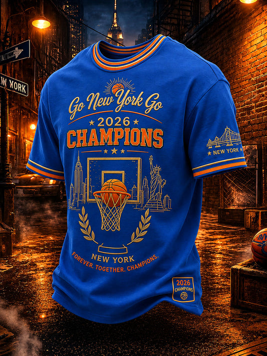 Men's Basketball Print Casual T-shirt