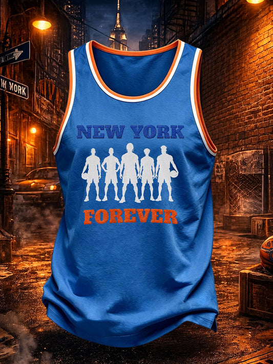 Men's Basketball Print Casual Vest