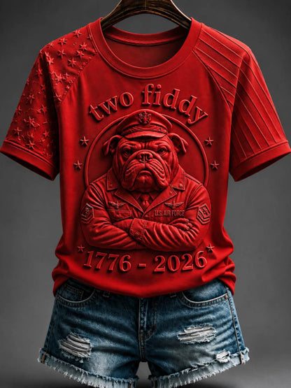 Women's round neck short sleeve T-shirt