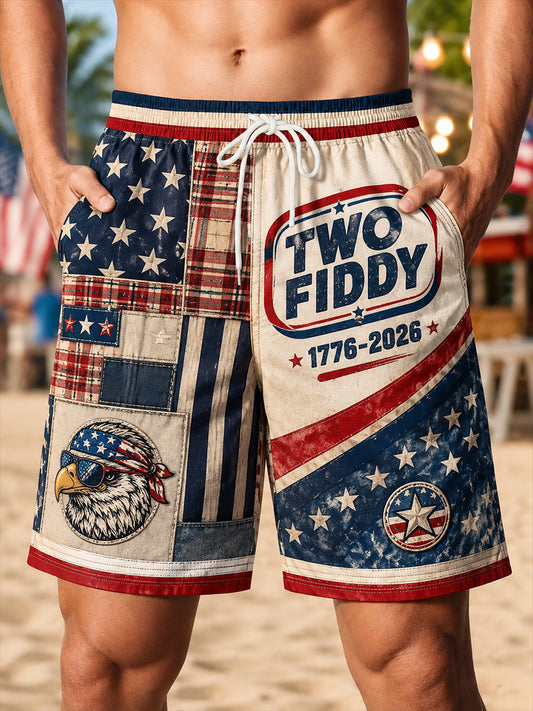 Men's American Patriotic Commemoration Shorts