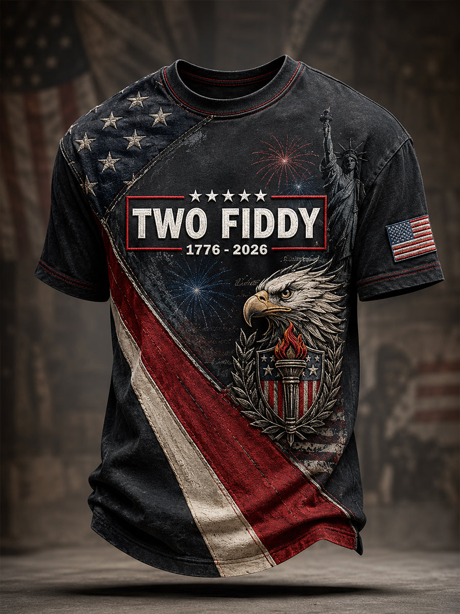 Men's American Patriotic Commemoration Short Sleeve T-Shirt