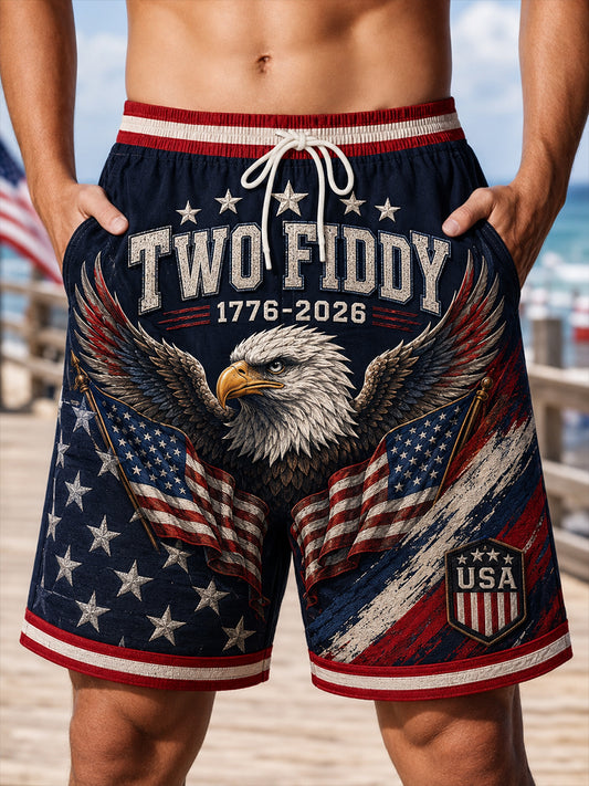 Men's American Patriotic Commemoration Shorts